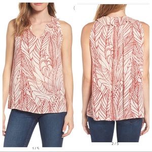 { VELVET } by Graham & Spencer palm print blouse